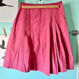 Anthroplogie Elevenses Pleated A Line Skirt Size 2